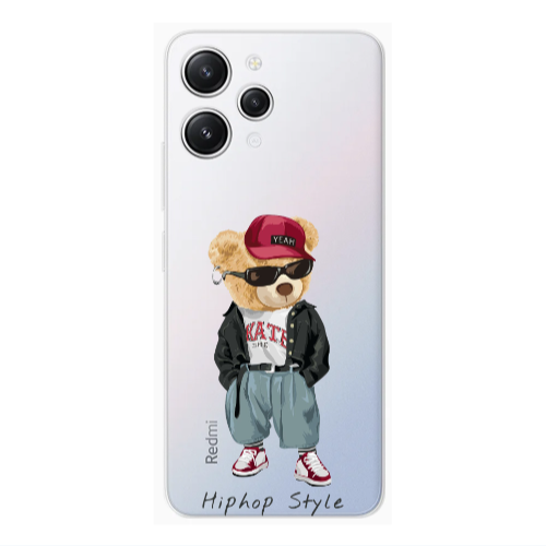 Xiaomi Redmi 12 Hip hop style Transparent Silicone TPU Θήκη