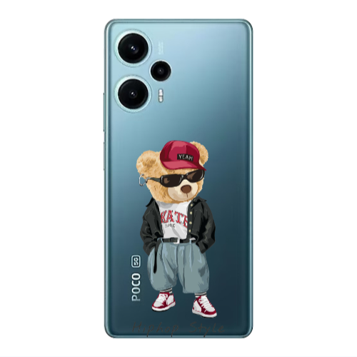 Xiaomi Poco F5 Hip hop style Transparent Silicone TPU Θήκη