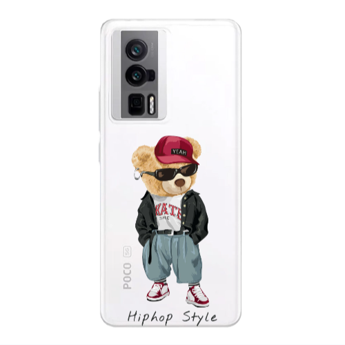 Xiaomi Poco F5 Pro Hip hop style Transparent Silicone TPU Θήκη