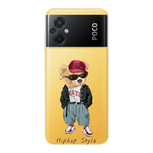 Xiaomi Poco M5 Hip hop style Transparent Silicone TPU Θήκη