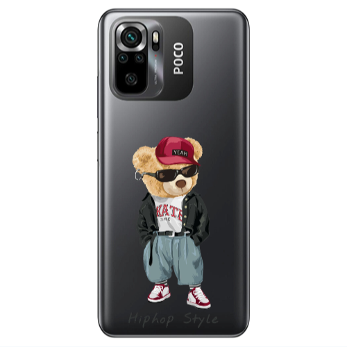 Xiaomi Poco M5 s Hip hop style Transparent Silicone TPU Θήκη