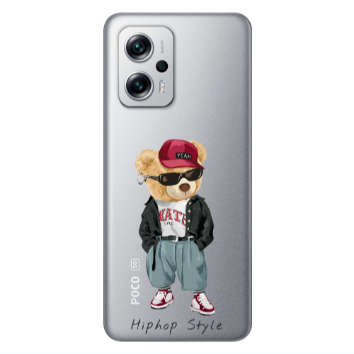 Xiaomi Poco X4 GT Hip hop style Transparent Silicone TPU Θήκη