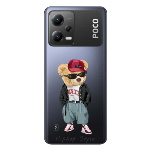 Xiaomi Poco X5 Hip hop style Transparent Silicone TPU Θήκη