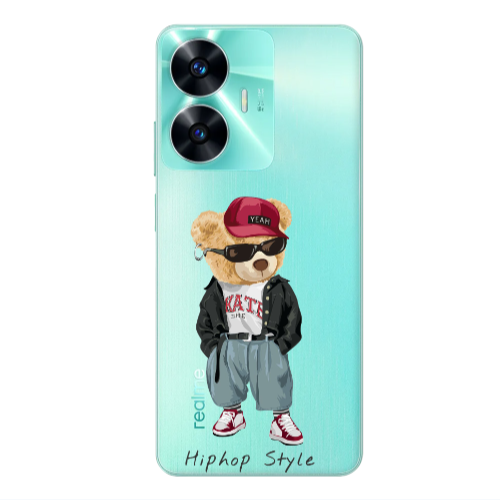 Realme C55 Hip hop style Transparent Silicone TPU Θήκη