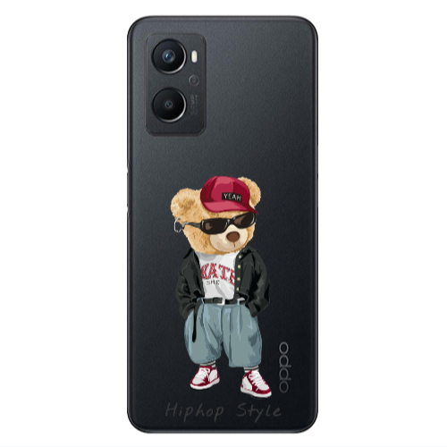 Oppo A 96 Hip hop style Transparent Silicone TPU Θήκη