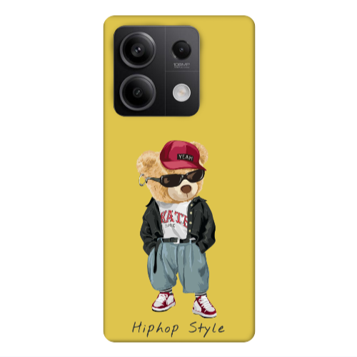 Xiaomi Redmi Note 13 5G Hip hop style Yellow Colored Silicone TPU Θήκη