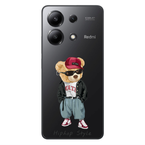 Xiaomi Redmi Note 13 4G Hip hop style Transparent Silicone TPU Θήκη