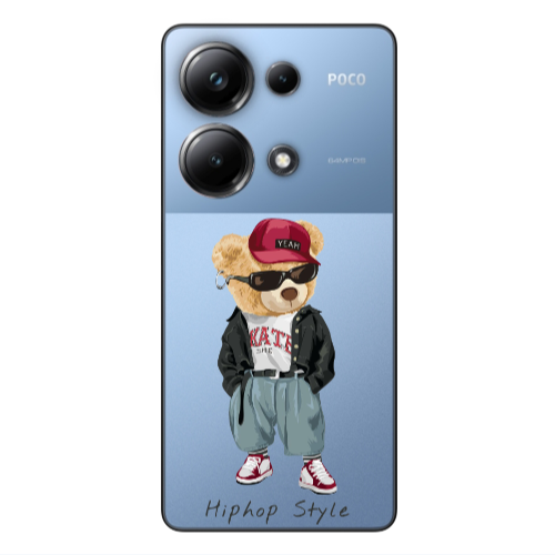 Xiaomi Poco M6 Pro 4G Hip hop style Transparent Silicone TPU Θήκη