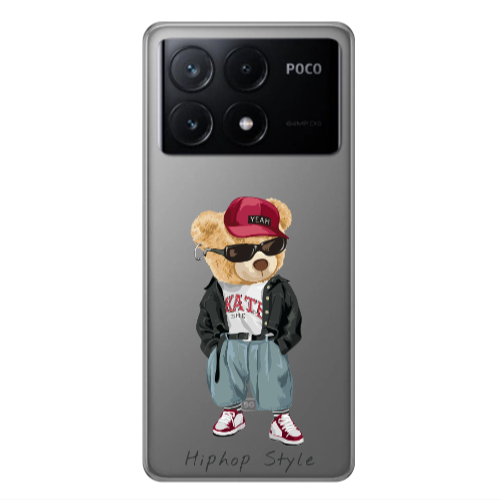 Xiaomi Poco X6Pro 5G Hip hop style Transparent Silicone TPU Θήκη
