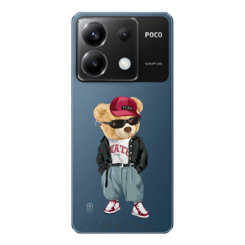 Xiaomi Poco X6 5G Hip hop style Transparent Silicone TPU Θήκη