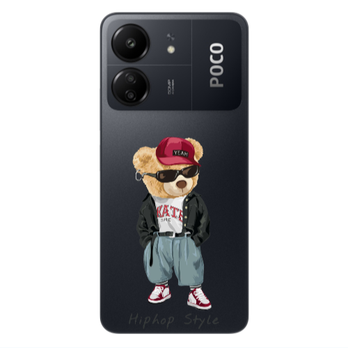 Xiaomi Poco C65 Hip hop style Transparent Silicone TPU Θήκη