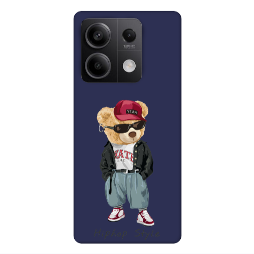 Xiaomi Redmi Note 13Pro 5G Hip hop style Dark blue Colored Silicone TPU Θήκη