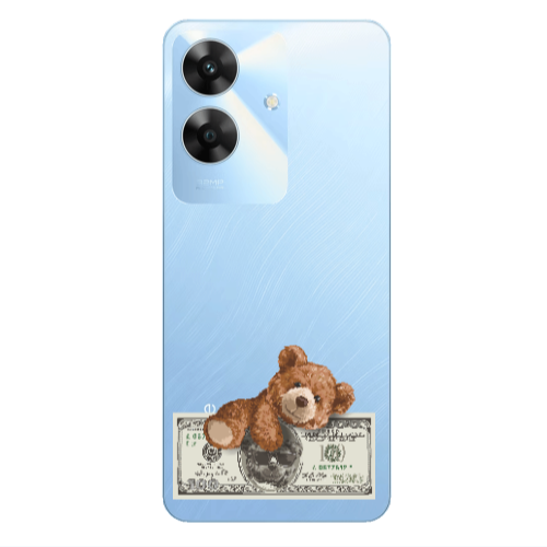Realme Note 60 Money Style Transparent Silicone TPU Θήκη