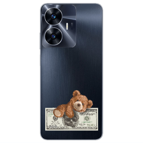 Realme Note 50 Money Style Transparent Silicone TPU Θήκη