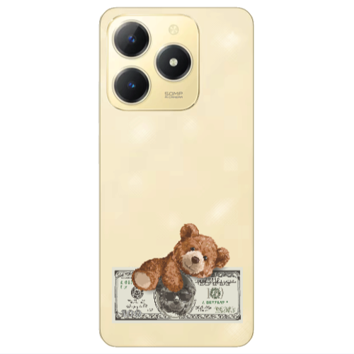 Realme C61 Money Style Transparent Silicone TPU Θήκη