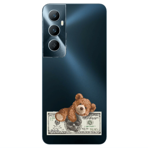 Realme C65 Money Style Transparent Silicone TPU Θήκη