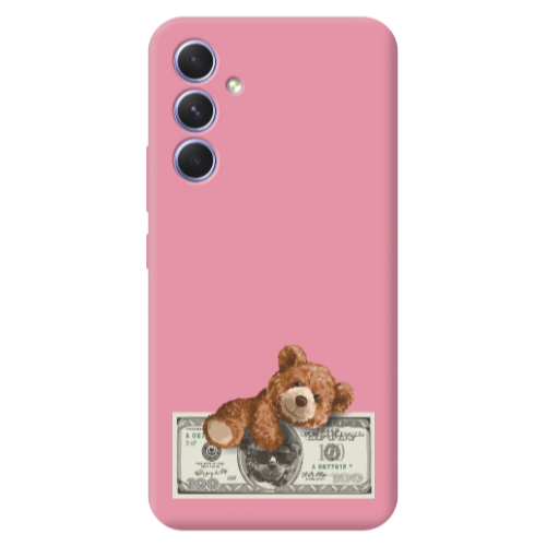 Samsung A36 Money Style Pink Colored Silicone TPU Θήκη