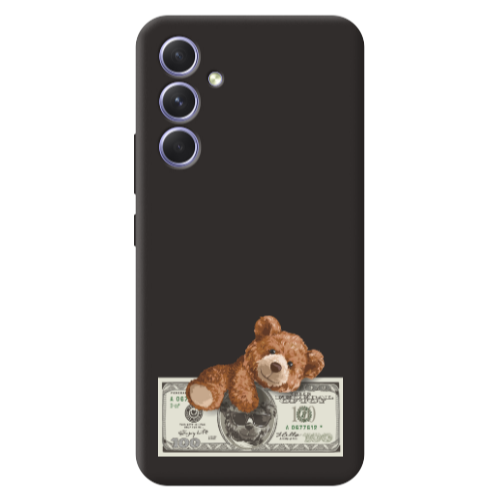 Samsung A56 Money Style Black Colored Silicone TPU Θήκη