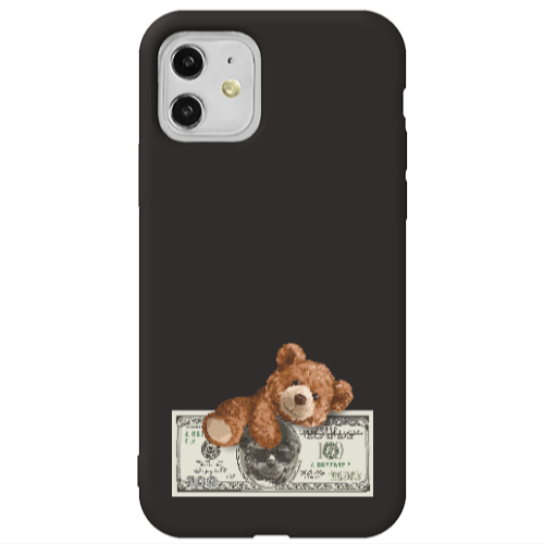 Apple iPhone 11  Money Style Black Colored Silicone TPU Θήκη