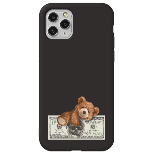 Apple iPhone 11 Pro Money Style Black Colored Silicone TPU Θήκη