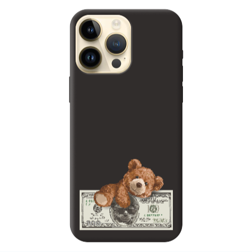 Apple iPhone 13 Pro Max Money Style Black Colored Silicone TPU Θήκη