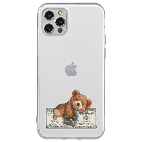 Apple iPhone 12 Pro Money Style Transparent Silicone TPU Θήκη