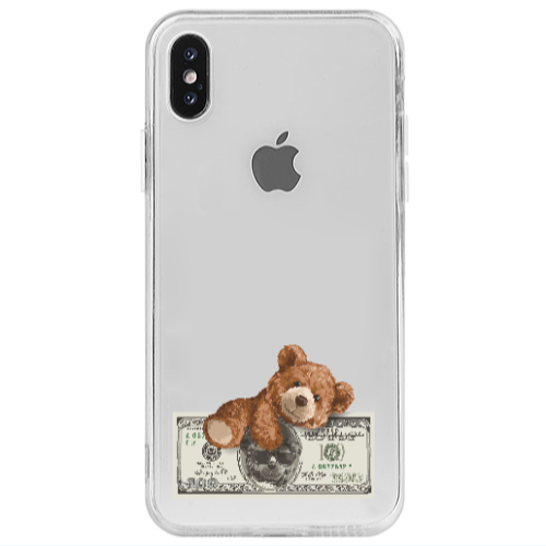 Apple iPhone Xs Max Money Style Transparent Silicone TPU Θήκη
