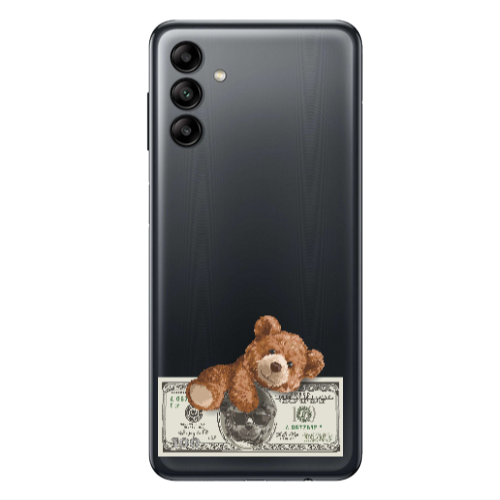 Samsung A04S Money Style Transparent Silicone TPU Θήκη