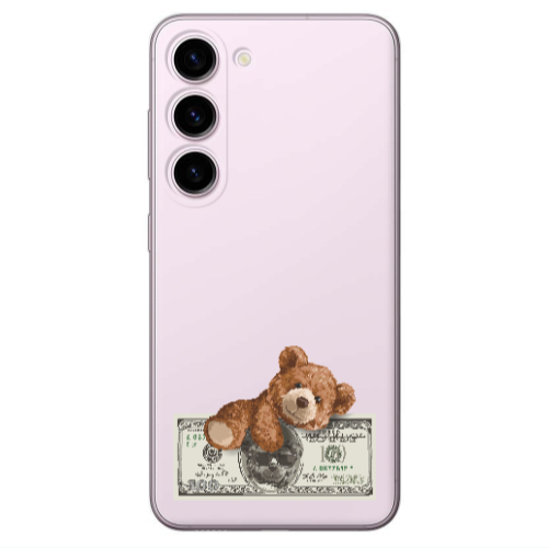 Samsung S23 Plus Money Style Transparent Silicone TPU Θήκη