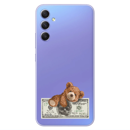 Samsung A34 Money Style Transparent Silicone TPU Θήκη