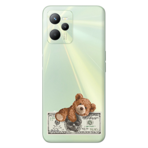 Realme C35 Money Style Transparent Silicone TPU Θήκη