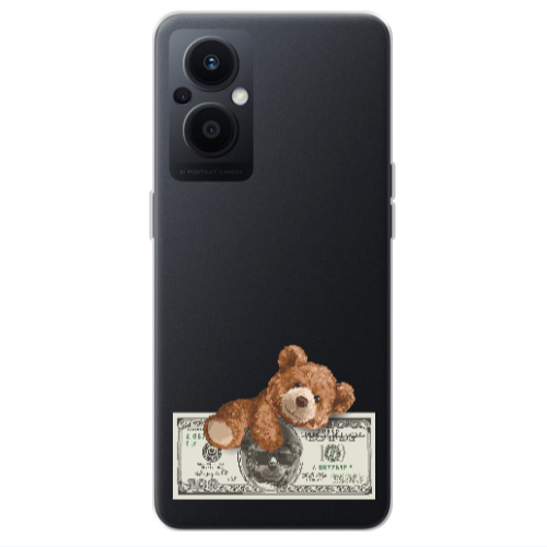 Oppo Reno 7 Lite Money Style Transparent Silicone TPU Θήκη