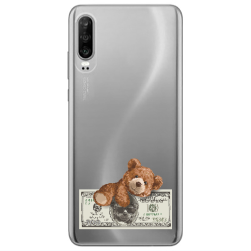 Huawei P30 Money Style Transparent Silicone TPU Θήκη