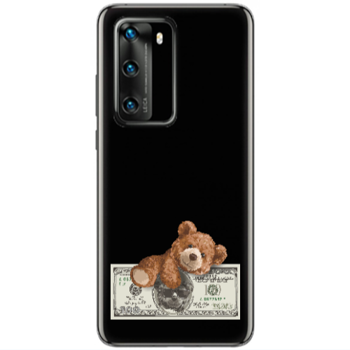 Huawei P40 Money Style Transparent Silicone TPU Θήκη