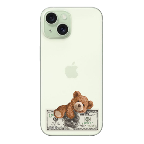 Apple iPhone 15 Money Style Transparent Silicone TPU Θήκη