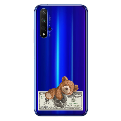 Huawei Nova 5 T Money Style Transparent Silicone TPU Θήκη