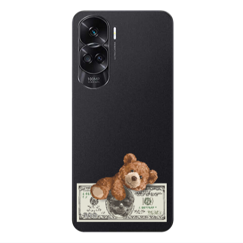 Honor 90 Lite 5G Money Style Transparent Silicone TPU Θήκη