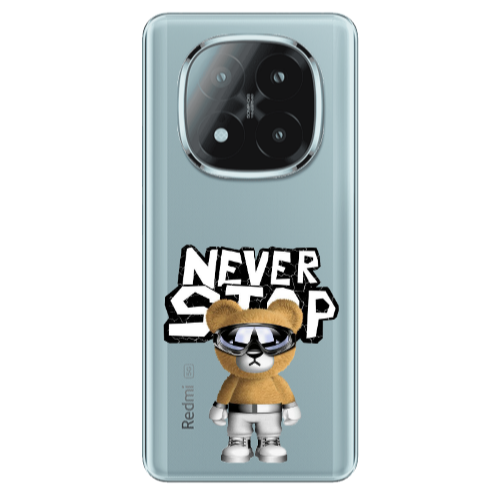 Xiaomi Redmi Note 14 Pro + 5g Never stop Transparent Silicone TPU Θήκη
