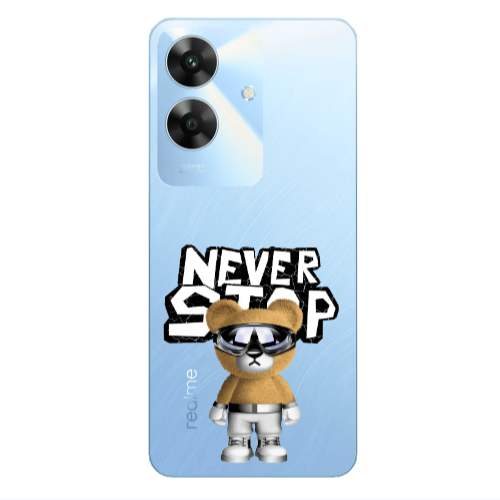 Realme Note 60 Never stop Transparent Silicone TPU Θήκη