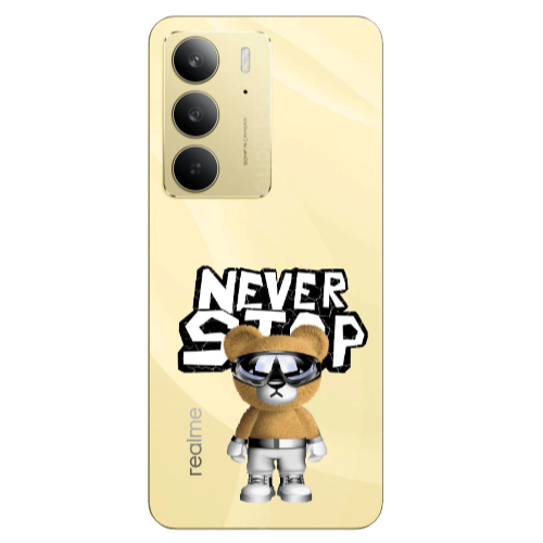 Realme C 75 Never stop Transparent Silicone TPU Θήκη
