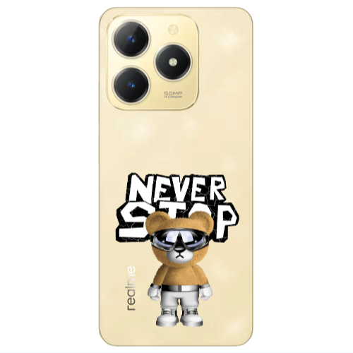 Realme C61 Never stop Transparent Silicone TPU Θήκη