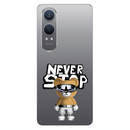 Oneplus Nord Ce 4 lite Never stop Transparent Silicone TPU Θήκη