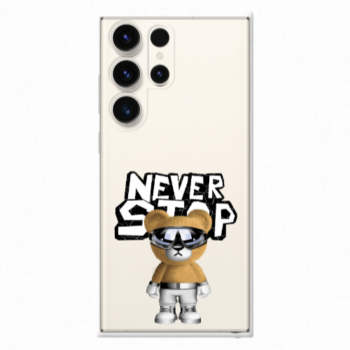 Samsung S25 Ultra Never stop Transparent Silicone TPU Θήκη
