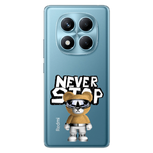 Xiaomi Redmi Note 14 Pro Never stop Transparent Silicone TPU Θήκη