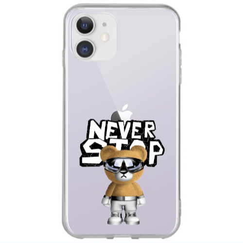 Apple iPhone 12 Never stop Transparent Silicone TPU Θήκη