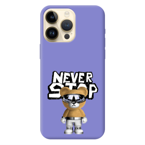 Apple iPhone 13 Pro Max Never stop Purple Colored Silicone TPU Θήκη