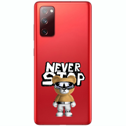 Samsung S20 FE Never stop Transparent Silicone TPU Θήκη