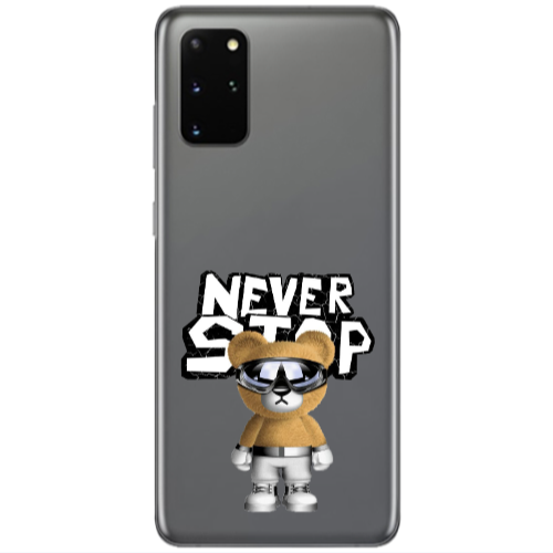 Samsung S20 Plus Never stop Transparent Silicone TPU Θήκη