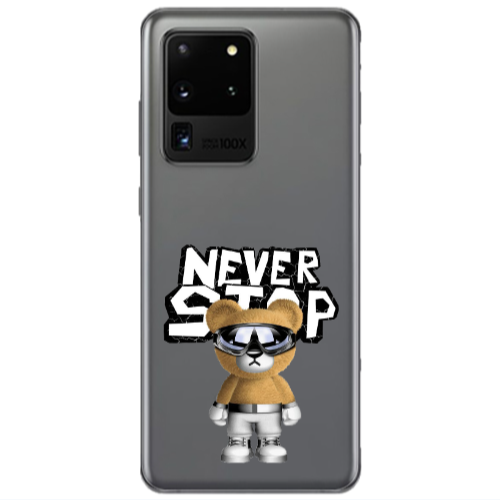 Samsung S20 Ultra Never stop Transparent Silicone TPU Θήκη