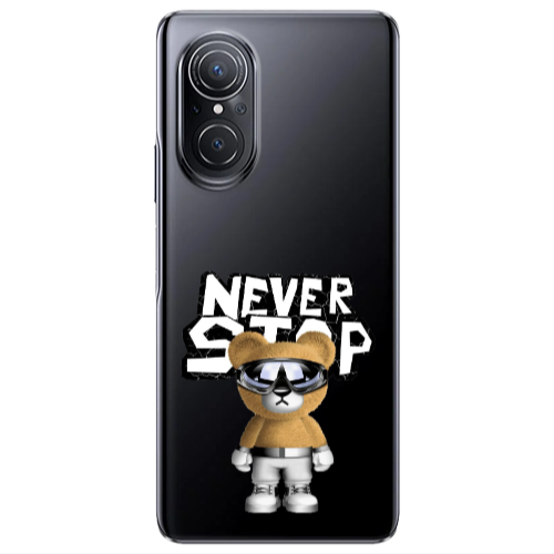 Huawei Nova 9 SE Never stop Transparent Silicone TPU Θήκη